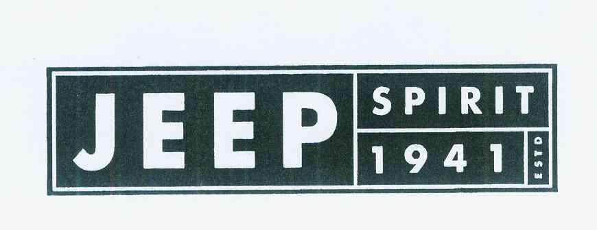 jeep spirit 1941 estd商标公告