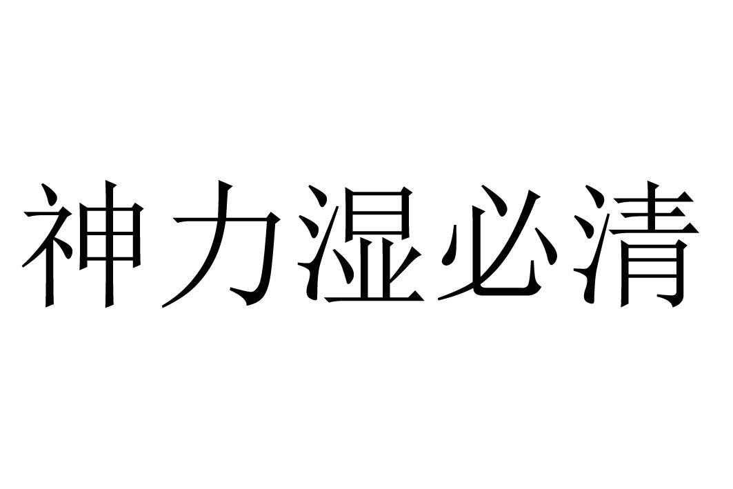 神力湿必清商标公告