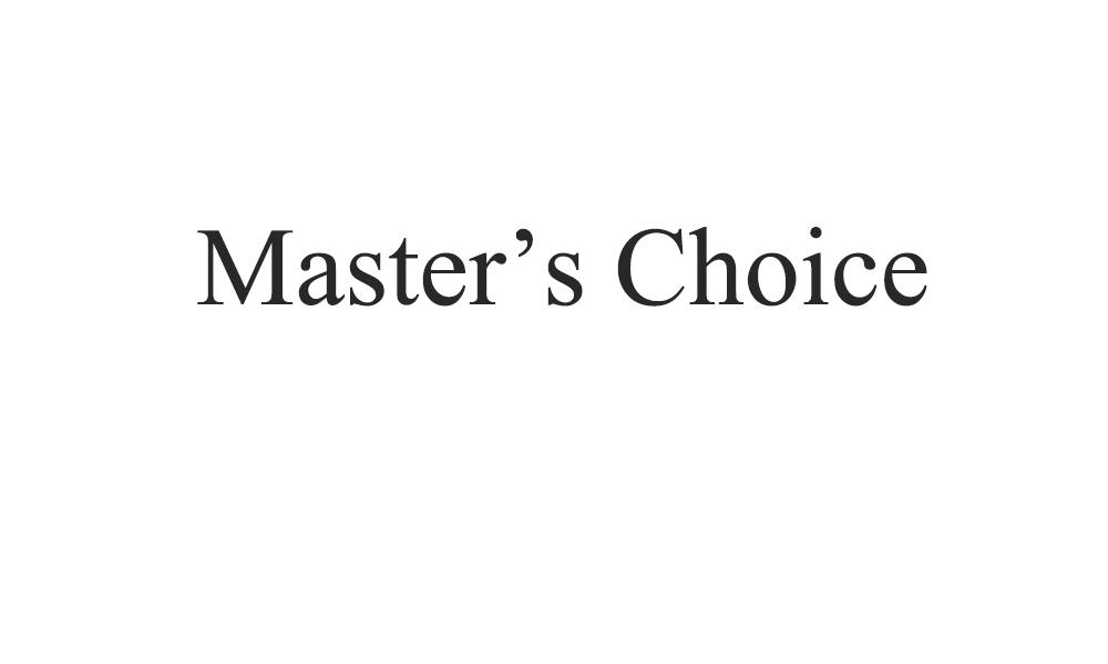 master"s choice 商标公告