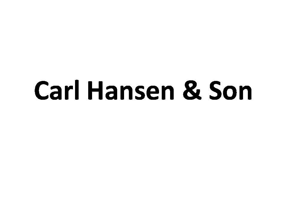 carl hansen&son 商标公告
