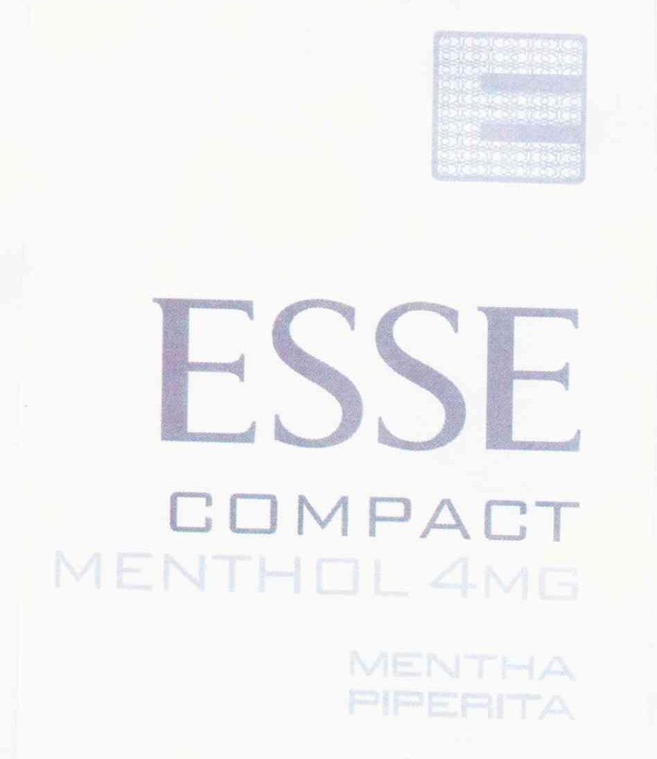 esse compact menthol 4mg mentha piperita e 商标公告