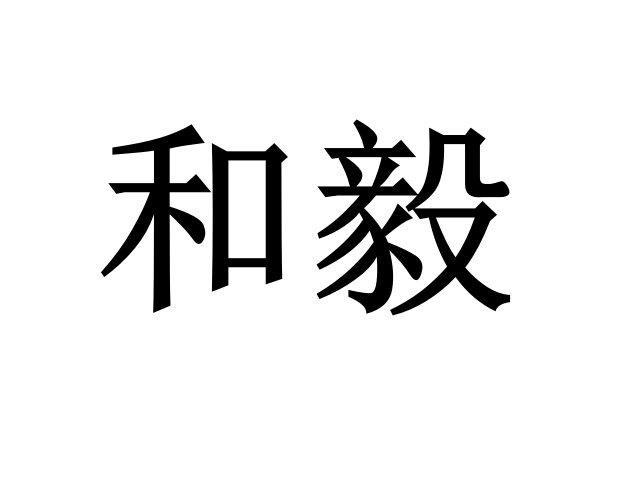 和毅 商标公告