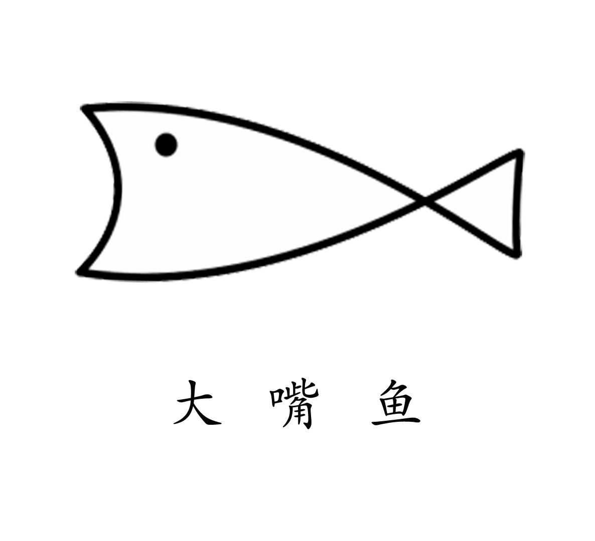 大嘴鱼简笔画教案图片