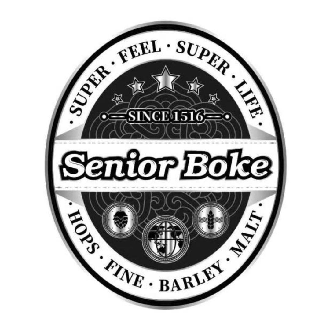 senior boke super feel super life hops fine barley malt since