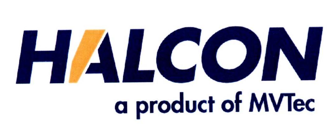 halcon a product of mvtec 商标公告
