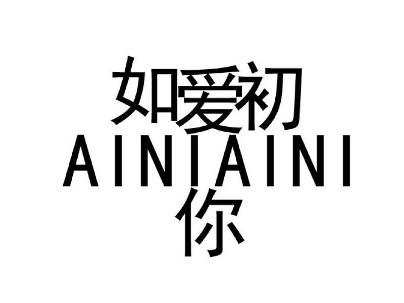 爱你如初 ainiaini商标公告