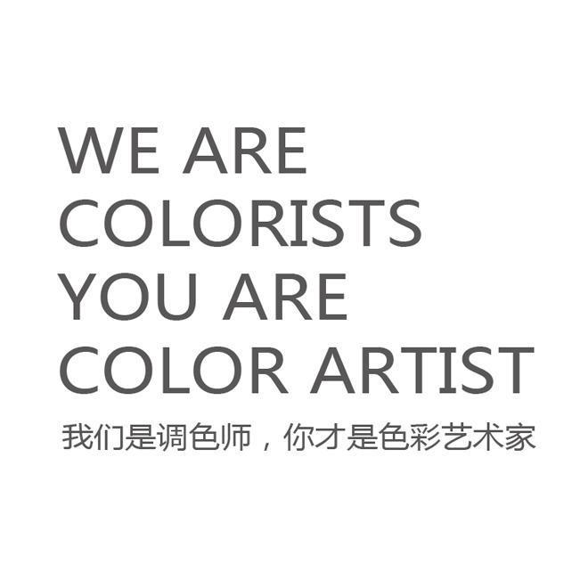 我们是调色师,你才是色彩艺术家 we are colorists you are color